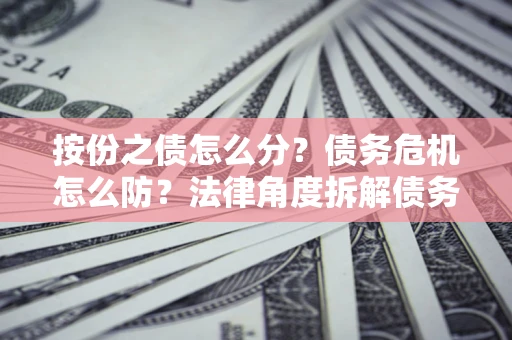 济南按份之债怎么分？债务危机怎么防？法律角度拆解债务分配与风险自保指南