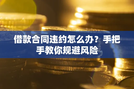 济南借款合同违约怎么办？手把手教你规避风险