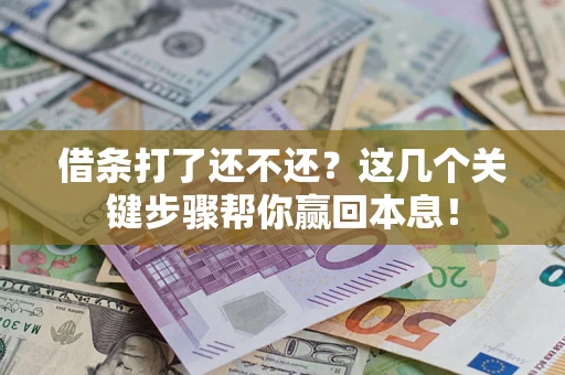 济南借条打了还不还？这几个关键步骤帮你赢回本息！