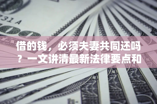 济南借的钱，必须夫妻共同还吗？一文讲清最新法律要点和避坑指南