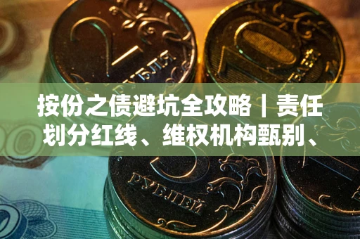 济南按份之债避坑全攻略｜责任划分红线、维权机构甄别、纠纷处理全流程拆解