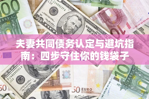 济南夫妻共同债务认定与避坑指南：四步守住你的钱袋子