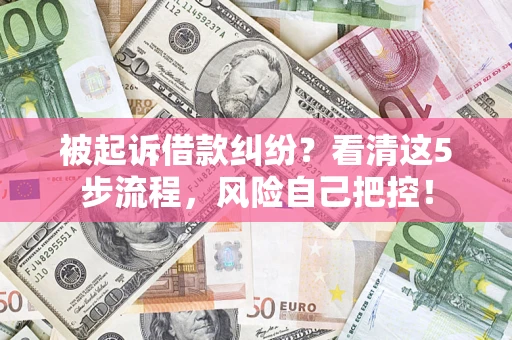 济南被起诉借款纠纷？看清这5步流程，风险自己把控！